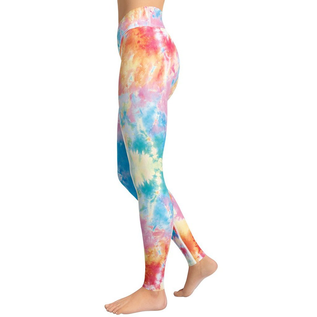 Pastel Tie Dye Yoga Leggings