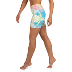 Pastel Tie Dye Yoga Shorts