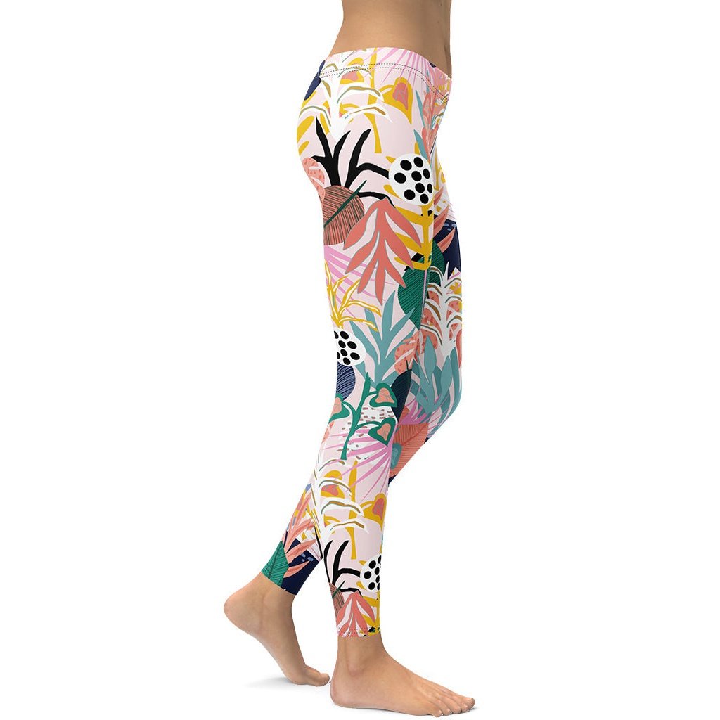 Pastel Tropical Leggings