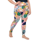 Pastel Tropical Plus Size Leggings