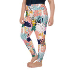 Pastel Tropical Plus Size Leggings