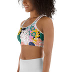 Pastel Tropical Sports Bra