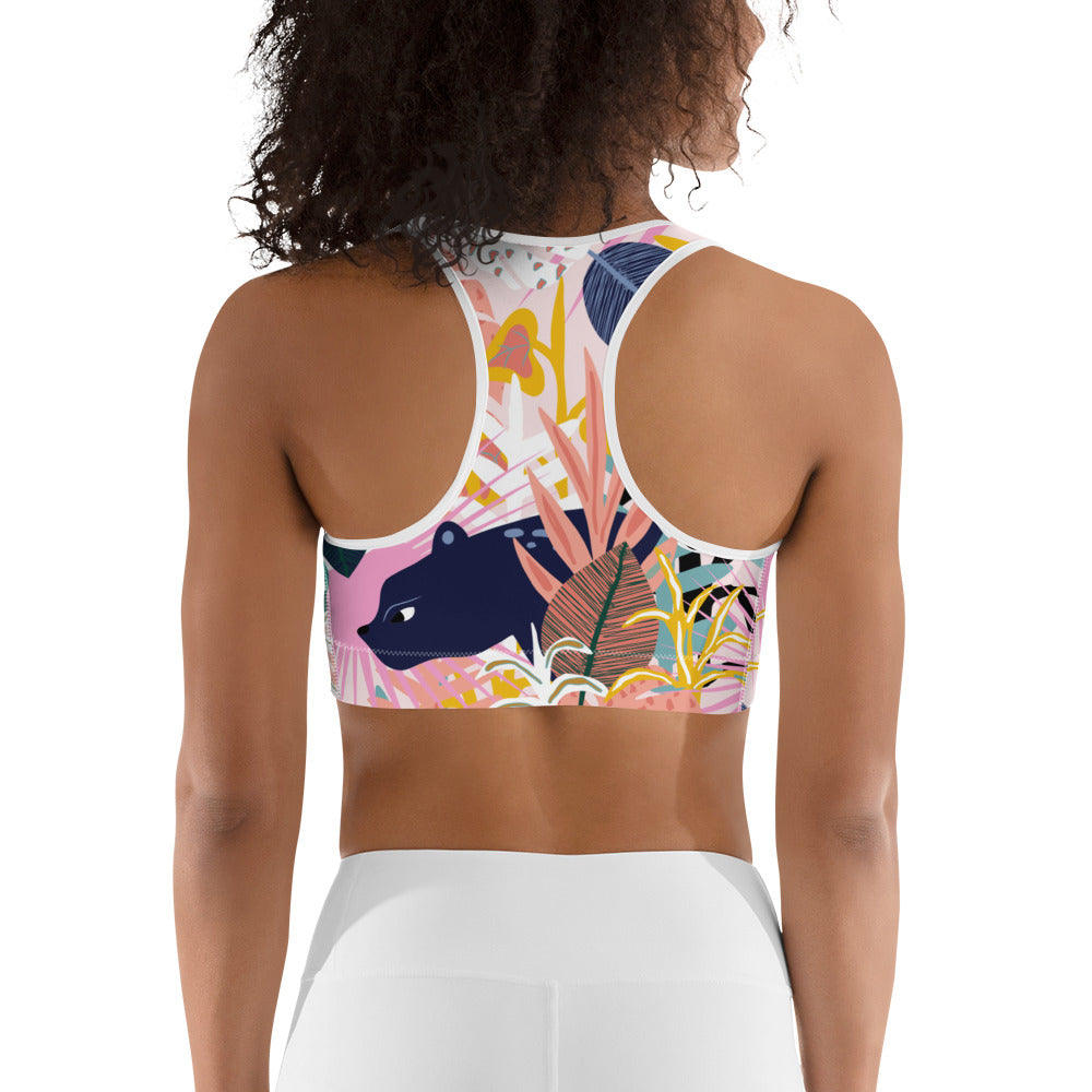 Pastel Tropical Sports Bra