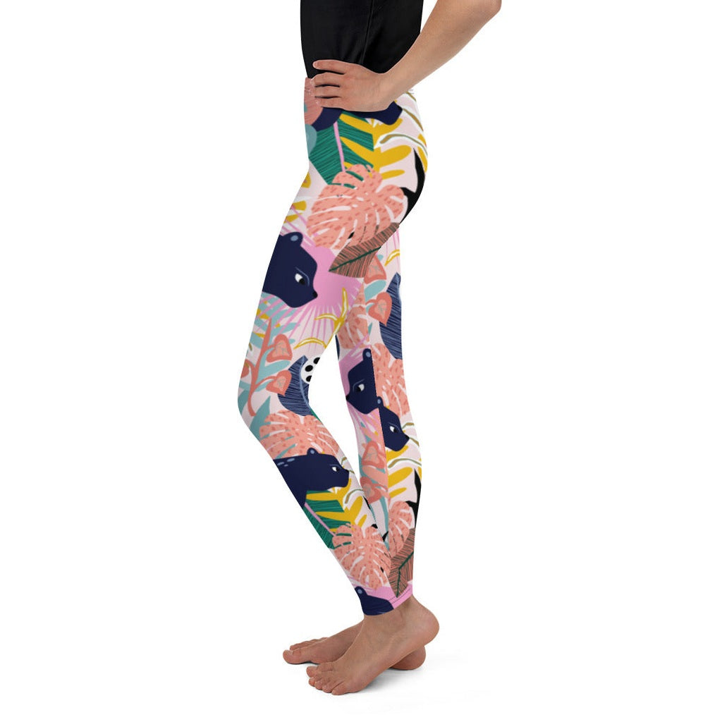 Pastel Tropical Youth Leggings