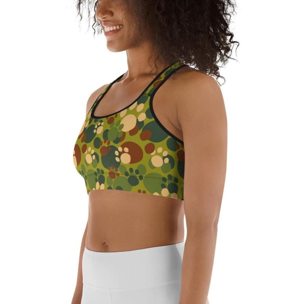 Paw Camo Sports Bra