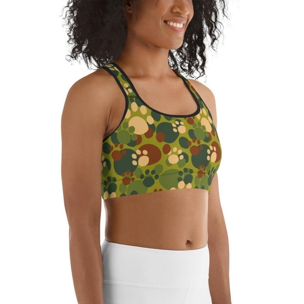 Paw Camo Sports Bra