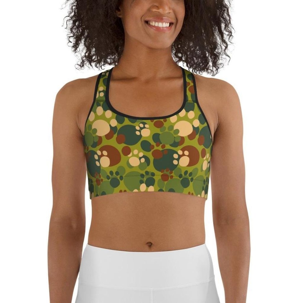 Paw Camo Sports Bra