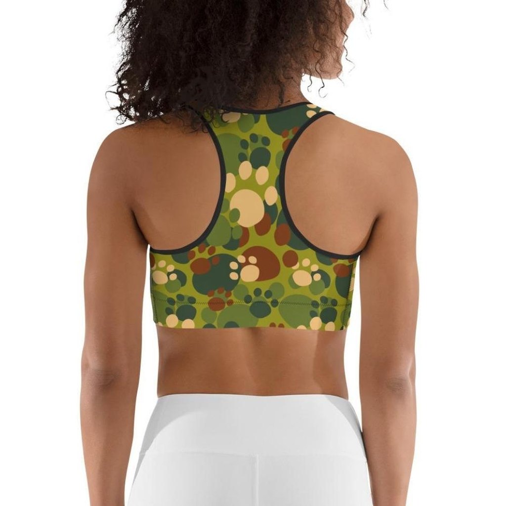 Paw Camo Sports Bra