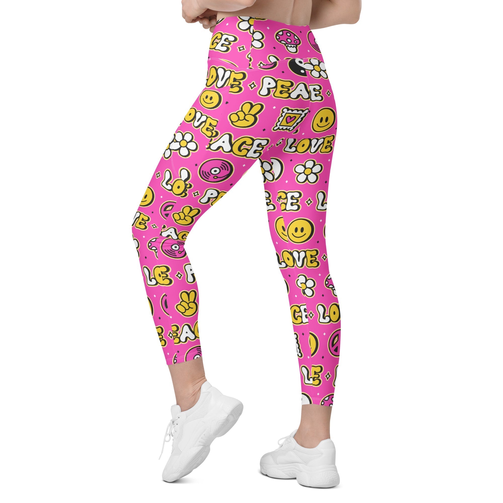 Peace and Love Leggings With Pockets