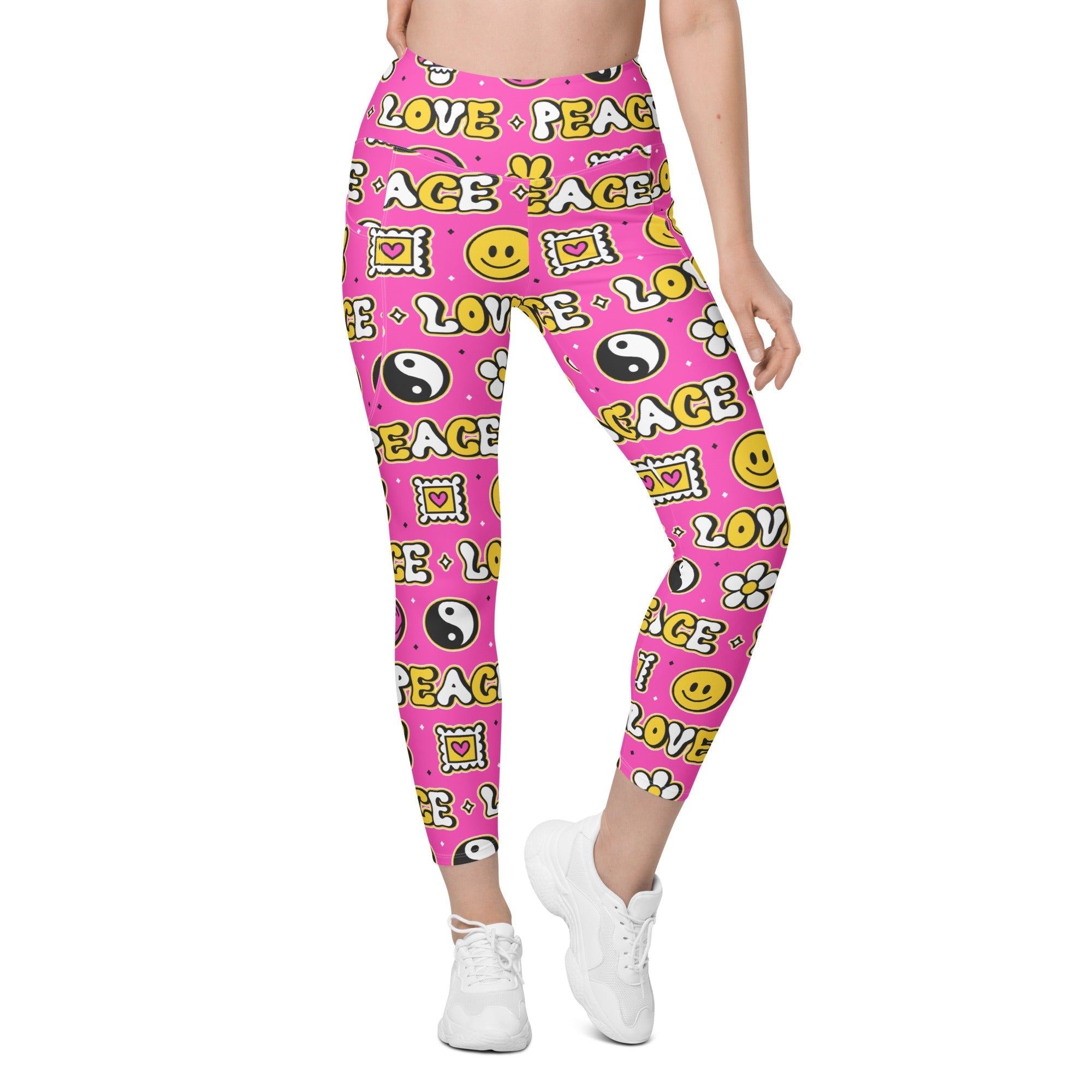 Peace and Love Leggings With Pockets
