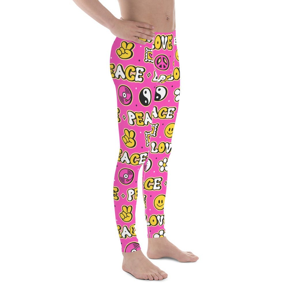Peace and Love Men's Leggings