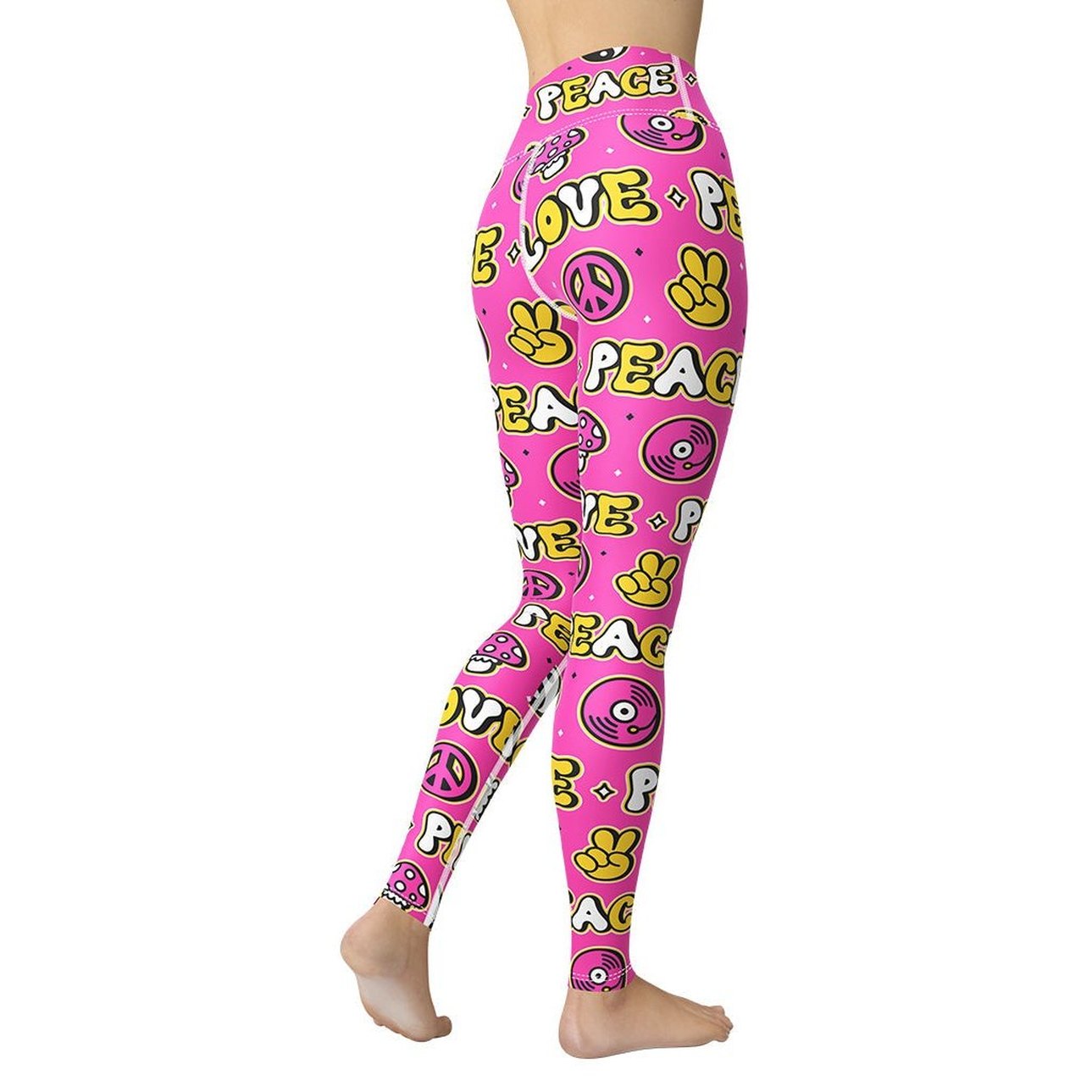 Peace and Love Yoga Leggings