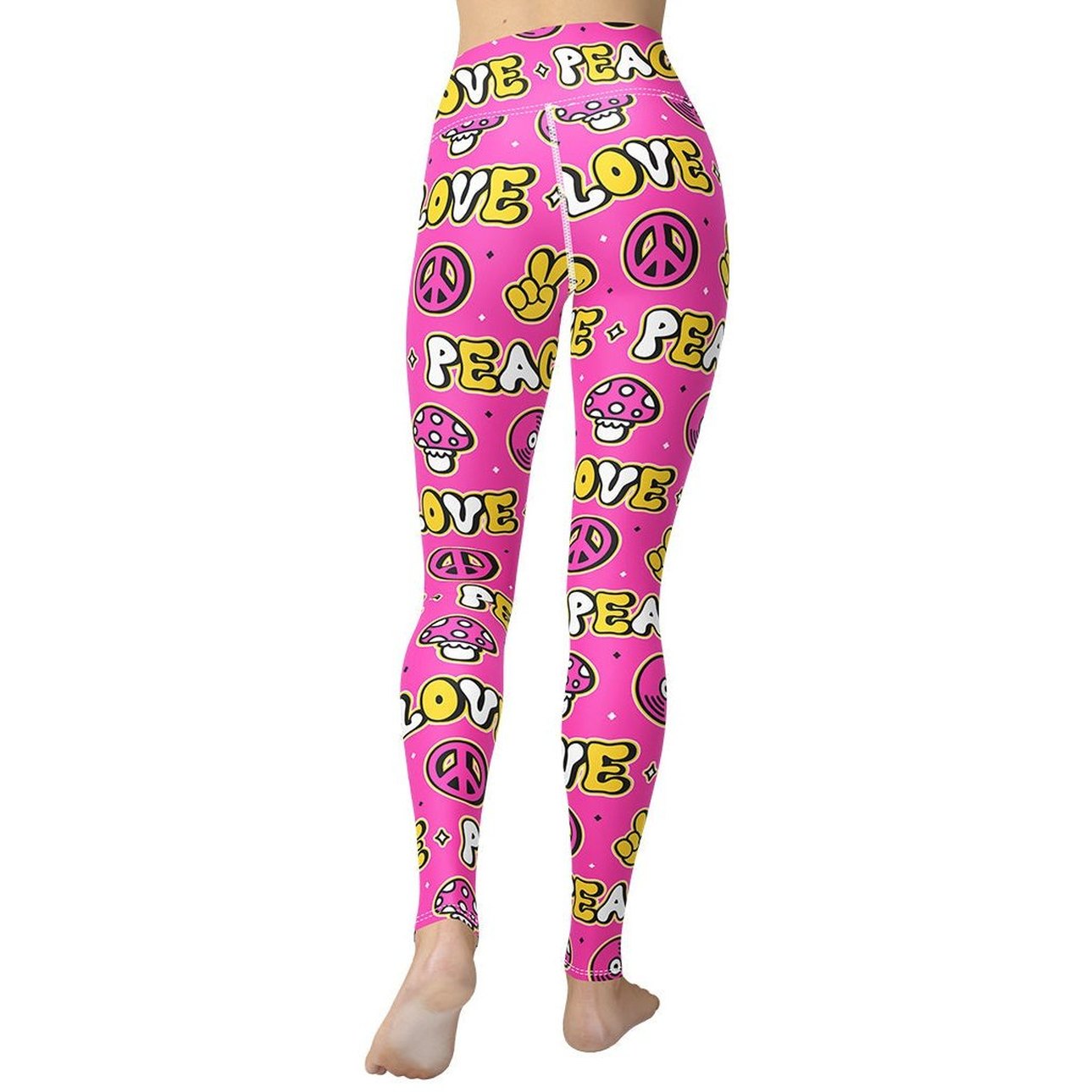 Peace and Love Yoga Leggings
