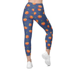 Peachy Crossover Leggings With Pockets