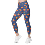 Peachy Crossover Leggings With Pockets