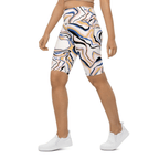 Peachy Marble Biker Shorts