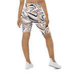 Peachy Marble Biker Shorts