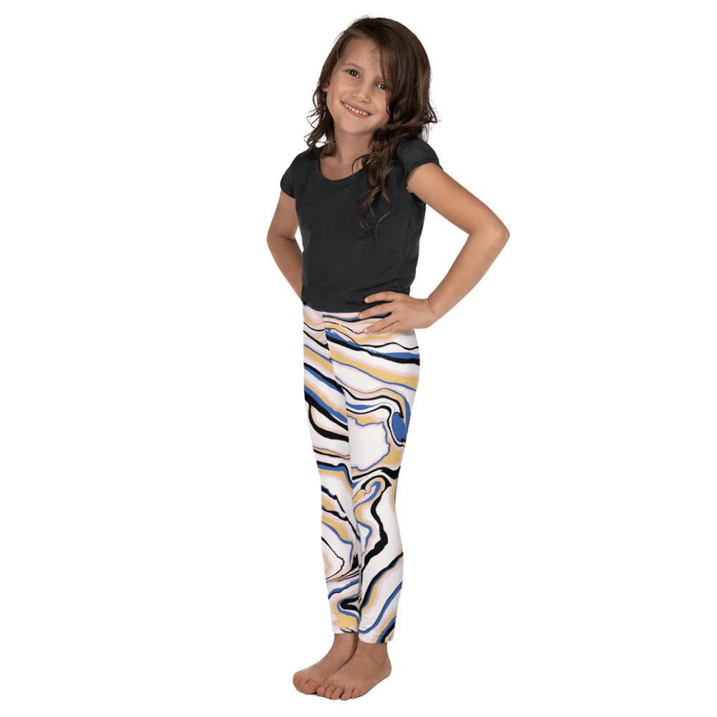 Peachy Marble Kid's Leggings