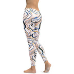Peachy Marble Leggings