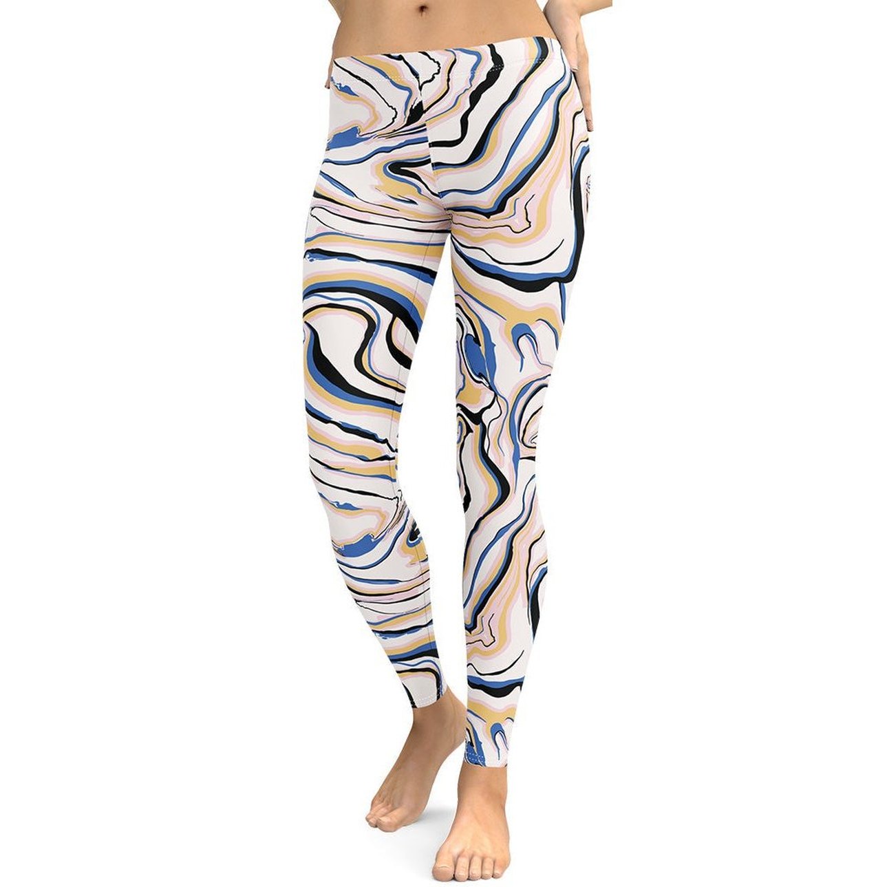 Peachy Marble Leggings