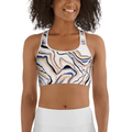 Peachy Marble Sports Bra