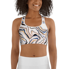 Peachy Marble Sports Bra