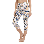 Peachy Marble Yoga Capris