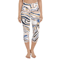 Peachy Marble Yoga Capris