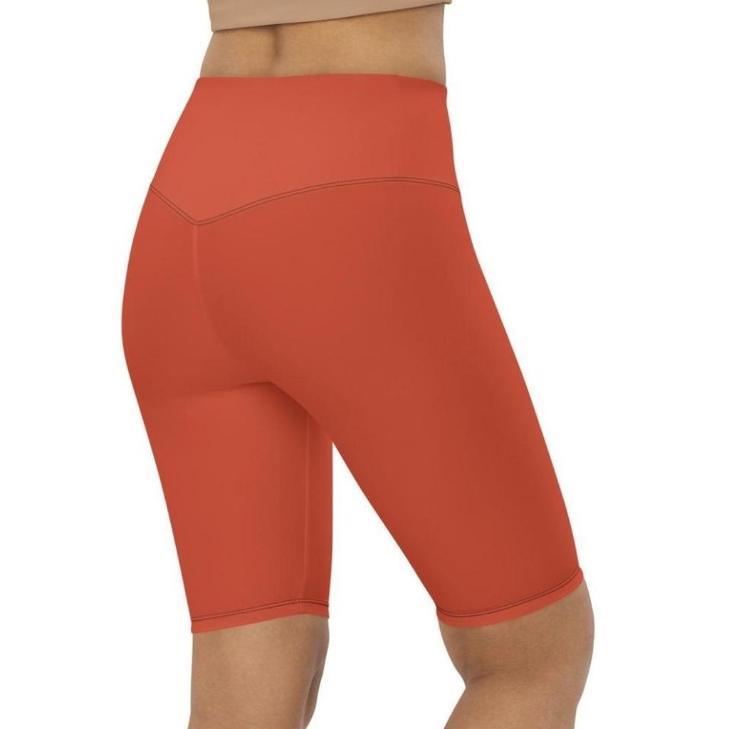 Peachy Red Biker Shorts