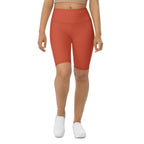 Peachy Red Biker Shorts