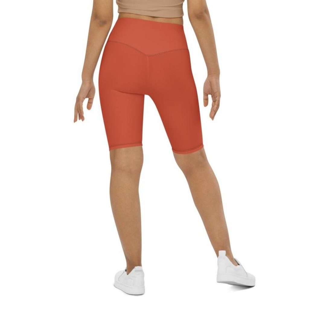 Peachy Red Biker Shorts