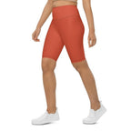Peachy Red Biker Shorts