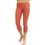 Peachy Red Capris