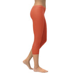 Peachy Red Capris