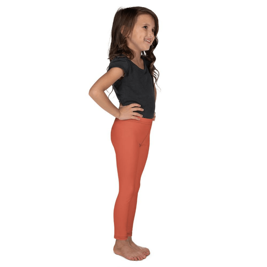 Peachy Red Kid's Leggings