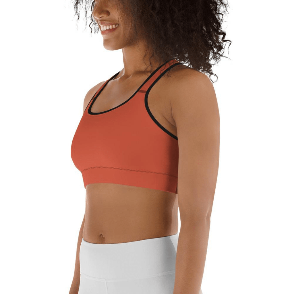 Peachy Red Sports Bra