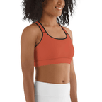Peachy Red Sports Bra