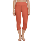 Peachy Red Yoga Capris