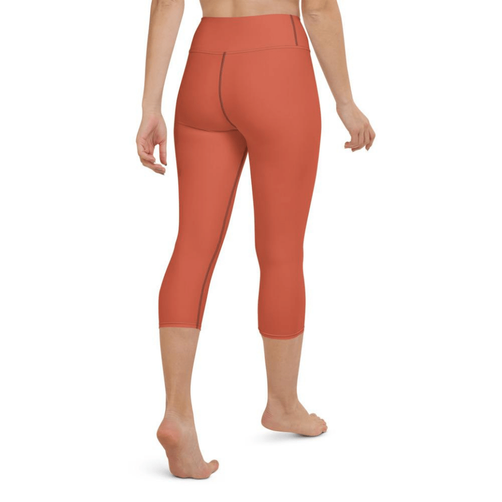 Peachy Red Yoga Capris