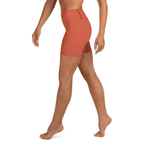 Peachy Red Yoga Shorts