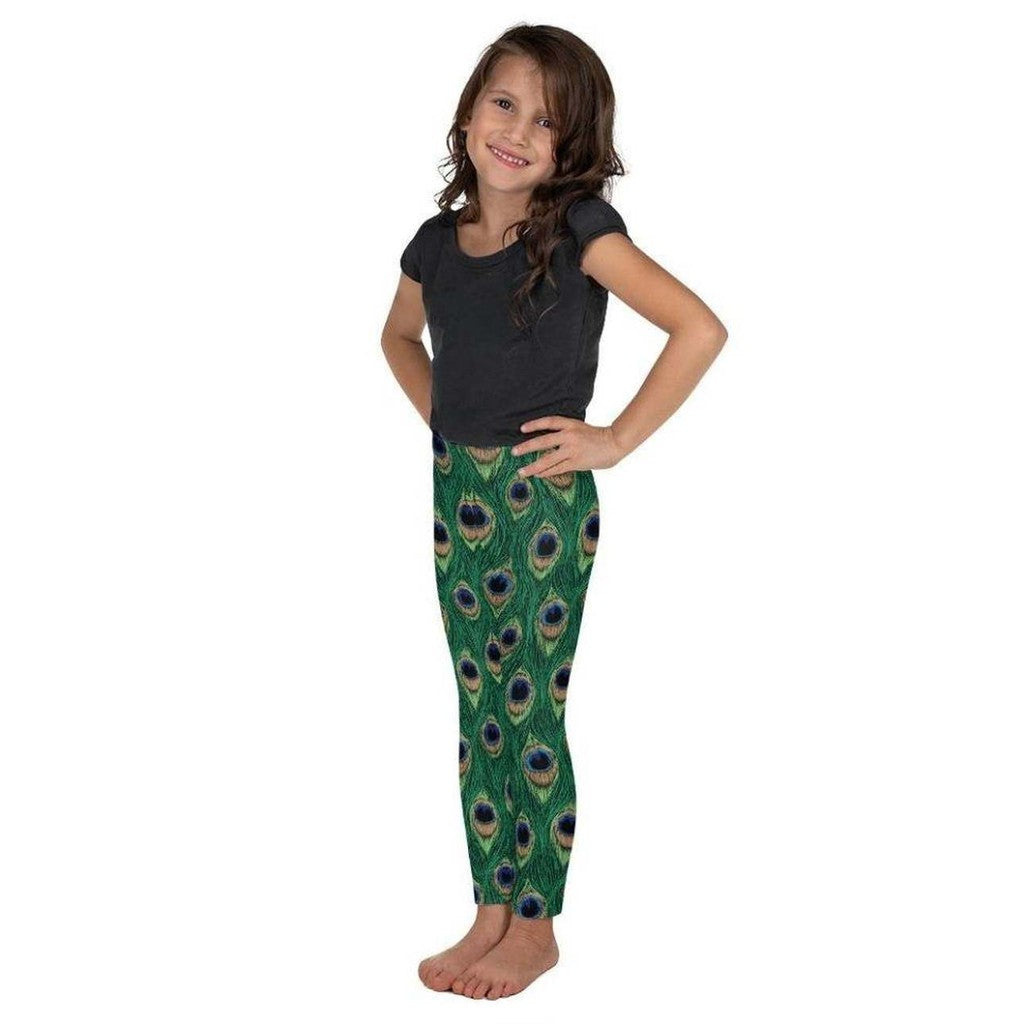Peacock Print Kid's Leggings