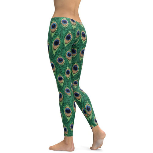 Peacock Print Leggings