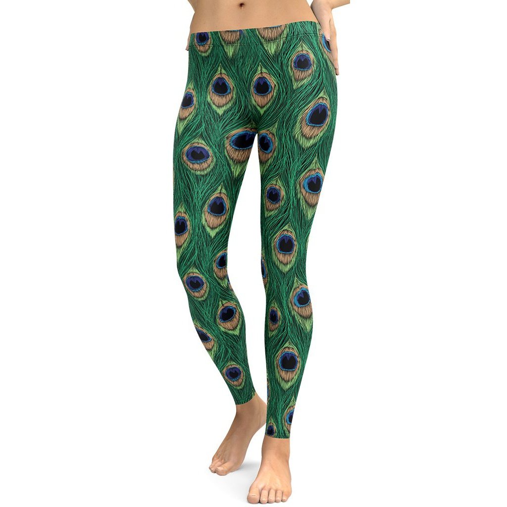 Peacock Print Leggings