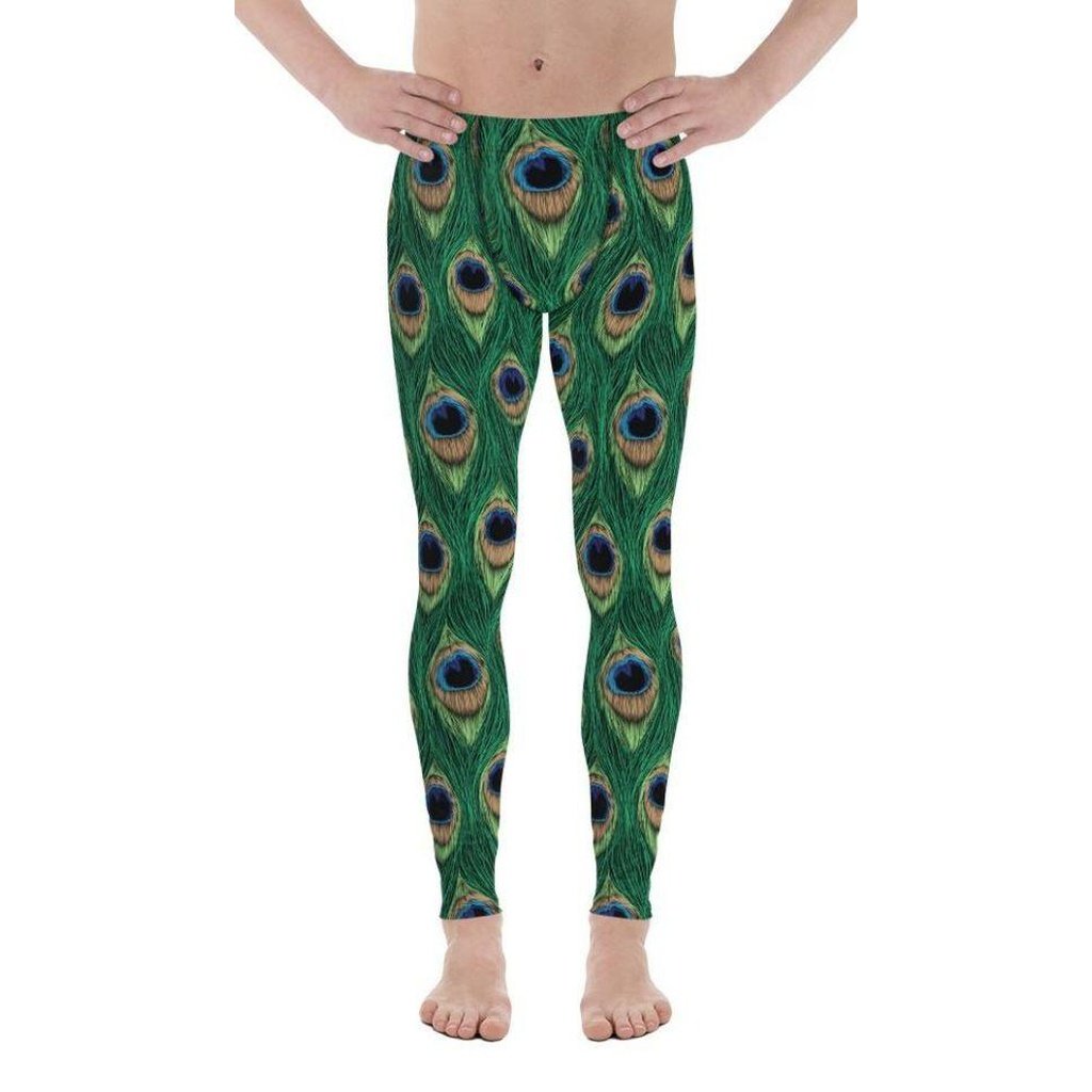 Peacock Print Men's Leggings