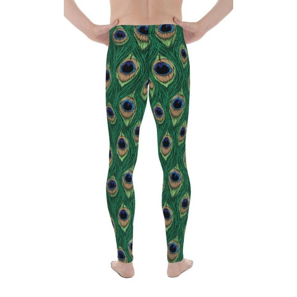 Peacock Print Men's Leggings