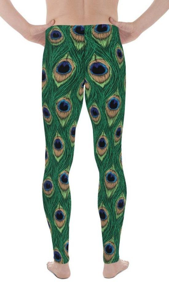 Peacock Print Men's Leggings