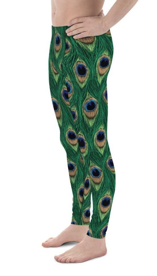 Peacock Print Men's Leggings