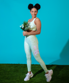 Peeking Easter Bunny Yoga Leggings
