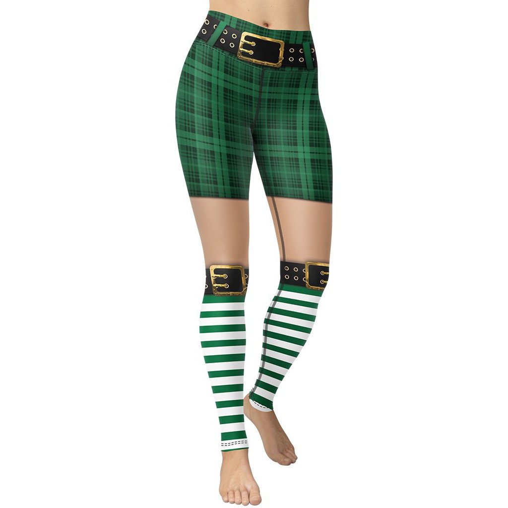 Perfect St. Patrick's Day Outfit Yoga Leggings - FiercePulse - Premium Workout Leggings - Yoga Pants