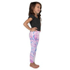 Pink & Blue Marble Kid's Leggings